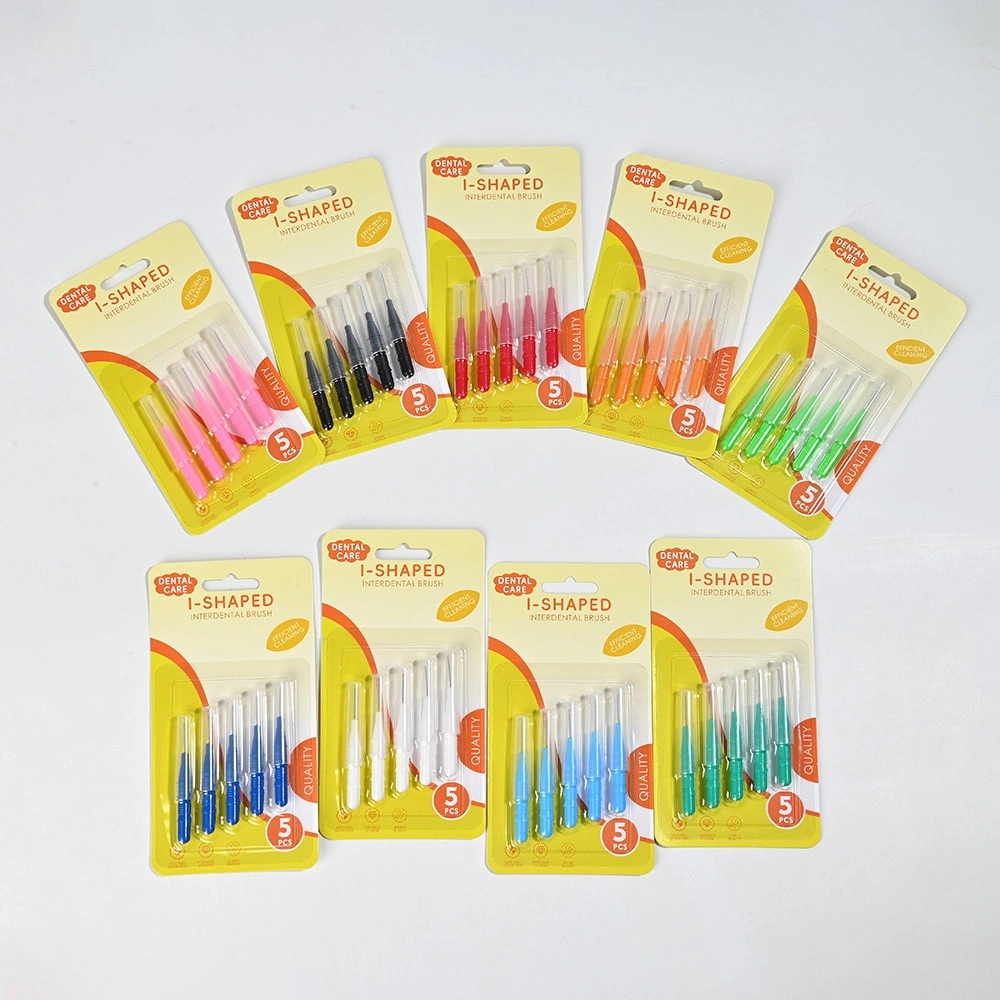 CY04 I shaped 5pcscard interdental brush 2