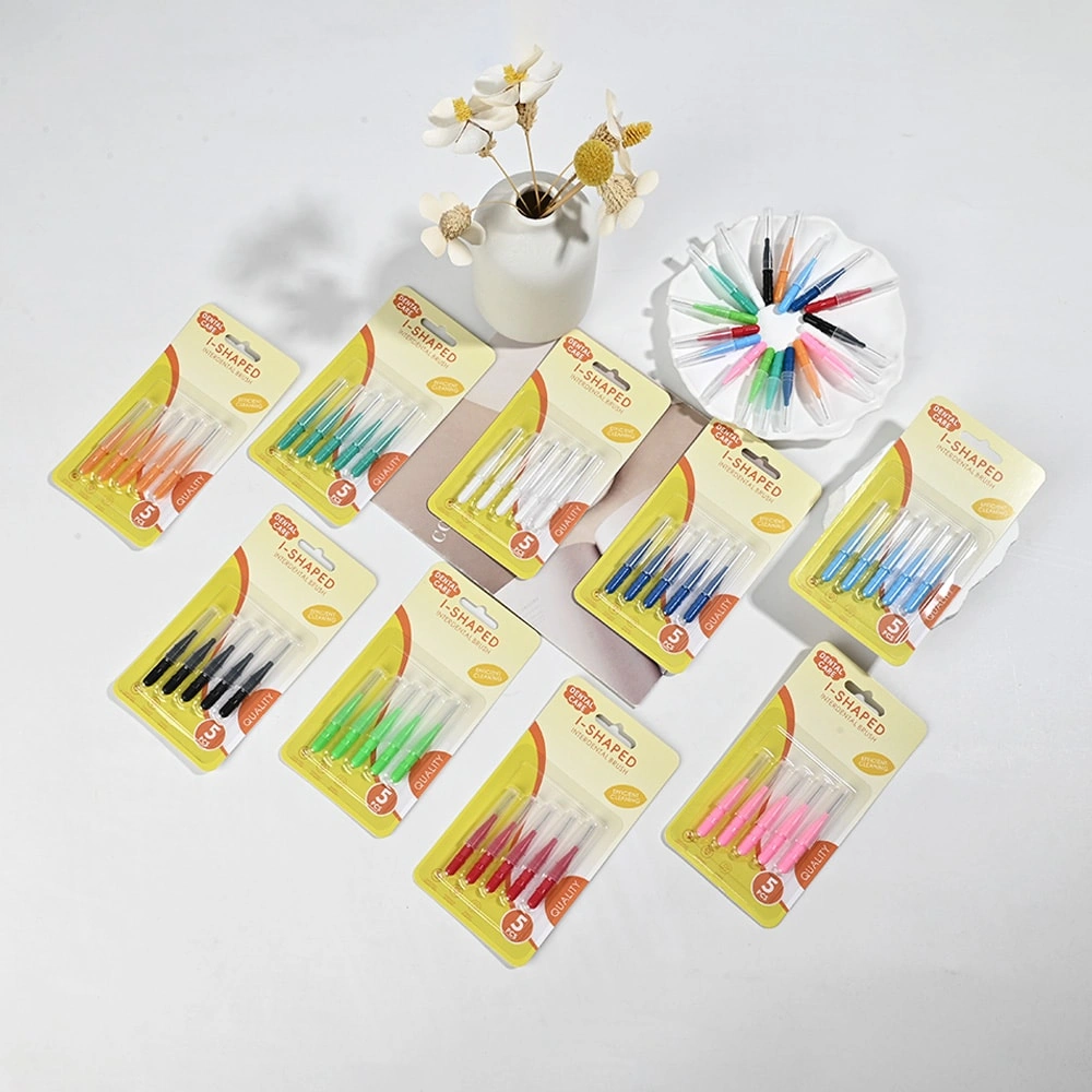 CY04 I shaped 5pcscard interdental brush 5